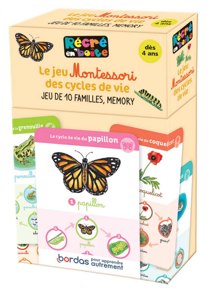 Le jeu Montessori des cycles de vie : jeu de 10 familles et mémory Montessori & Steiner La family shop