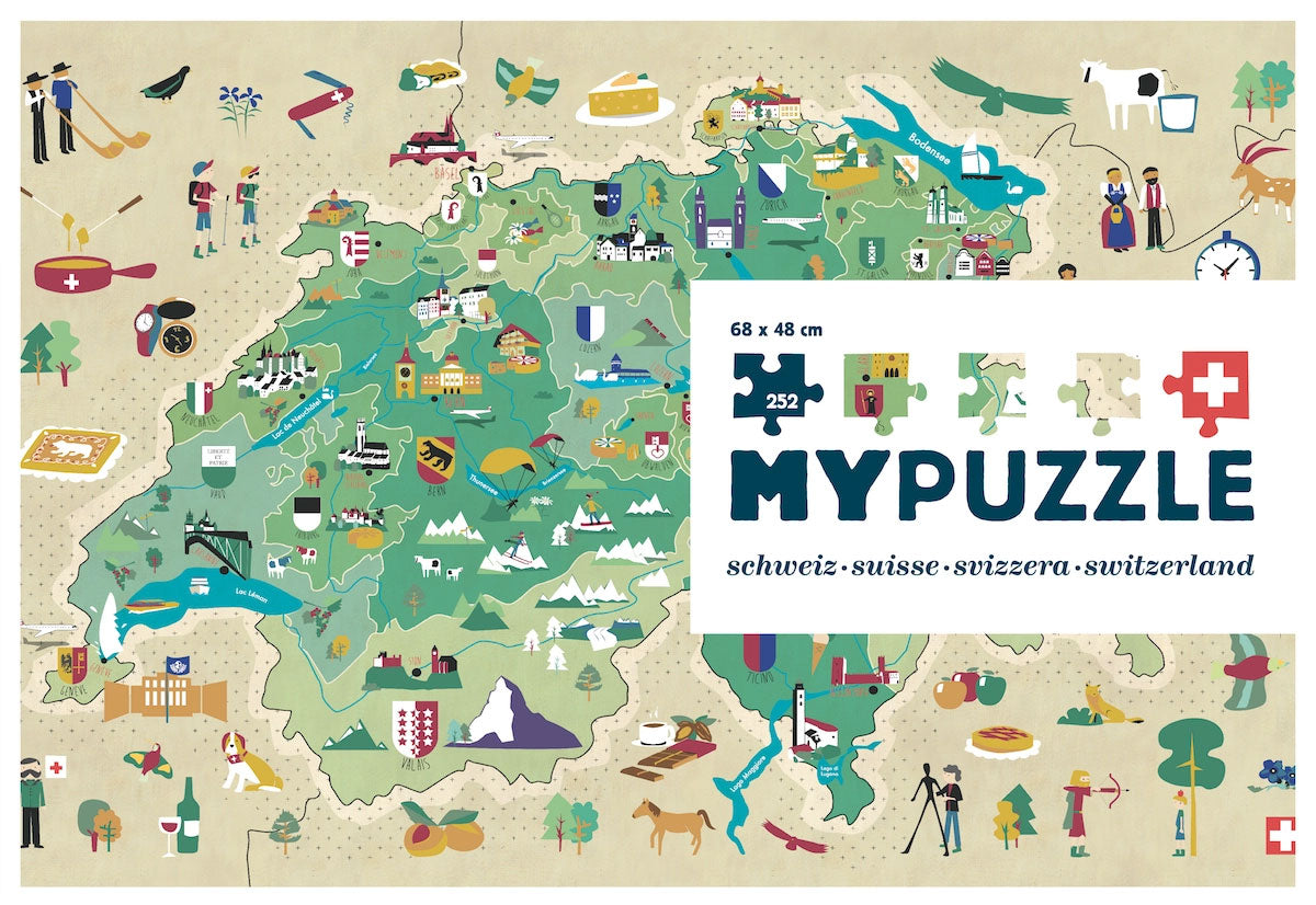 MyPuzzle Suisse - 252 pièces - Dès 7 ans Jeux & loisirs créatifs La Family Shop