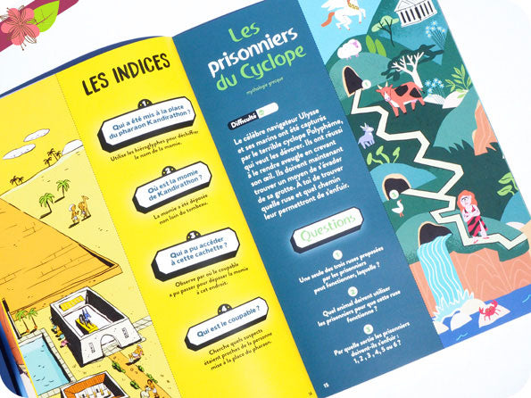 Livre jeux : Enigmes à tous les étages - T6, Mythologie - Dès 8 ans Cahiers de jeux La family shop