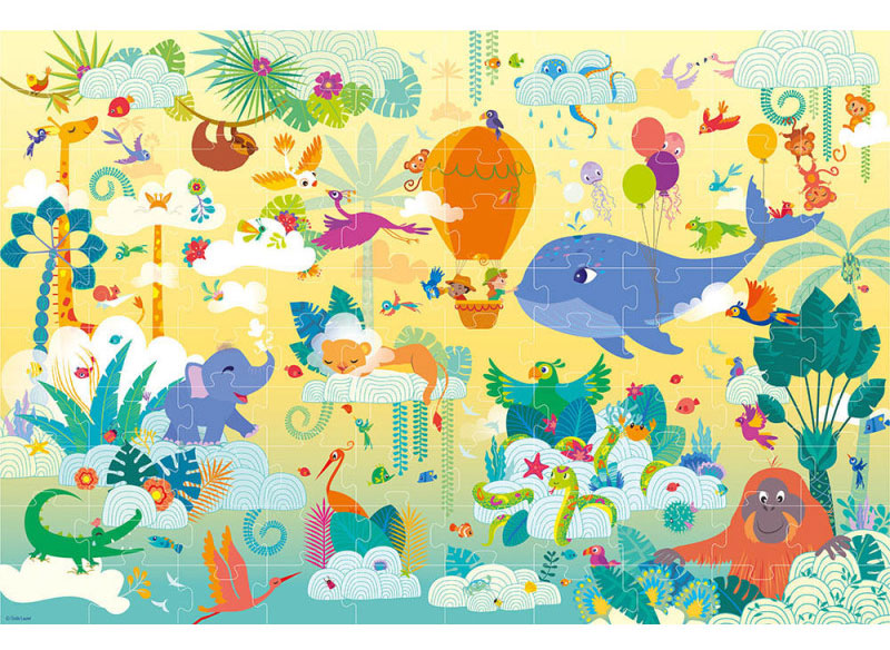 Mon puzzle au-dessus des nuages - 100 pièces Jeux & loisirs créatifs La family shop