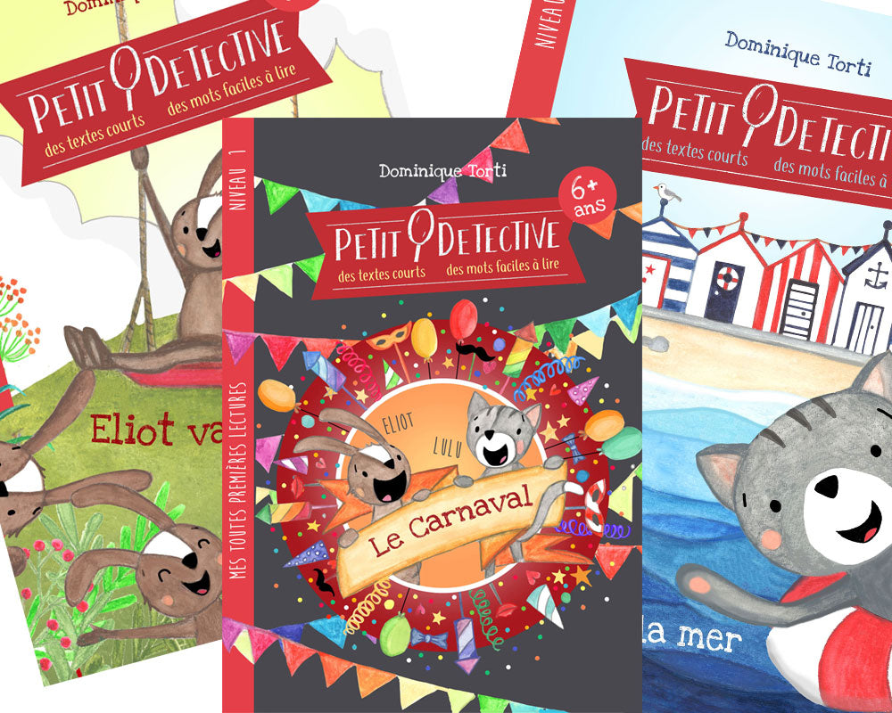 Pack de lectures très faciles - Niveau 1 - Petit Détective - 2p et 3P Livres La family shop