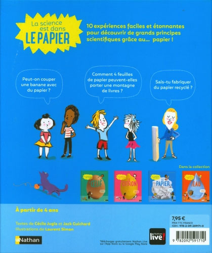 La Science est dans le papier - enfant dès 4 ans Livres La family shop