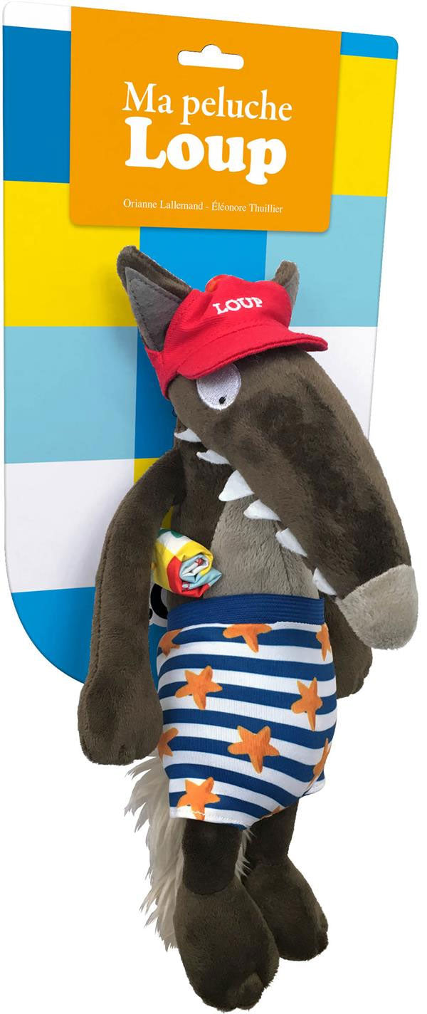 Peluche de Loup à la plage Jeux & loisirs créatifs La family shop