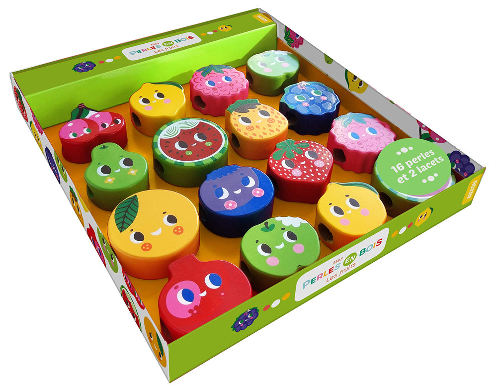 Mes premières perles en bois : les fruits Jeux & loisirs créatifs La family shop