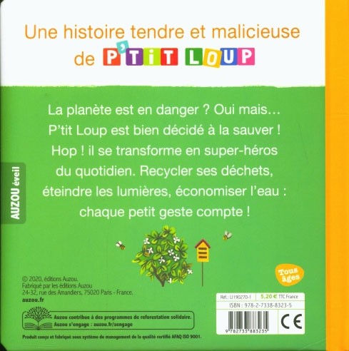 P'tit Loup sauve la planète - Dès 2 ans Livres OLF