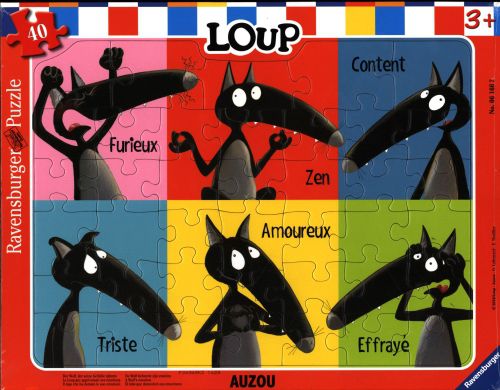 Puzzle Loup qui apprivoisait ses émotions - 40 pièces Jeux & loisirs créatifs La family shop