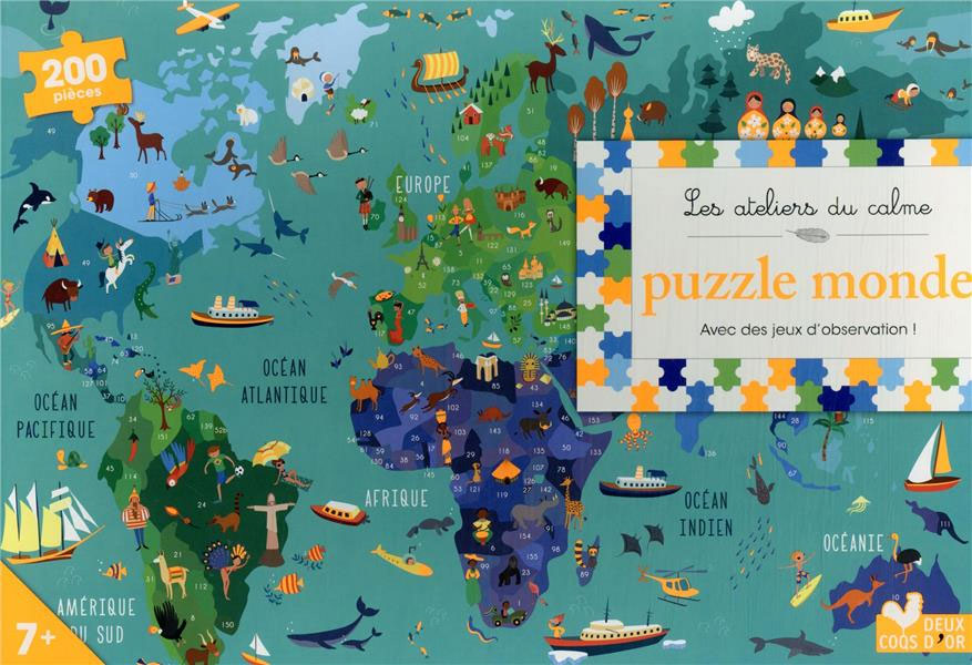 Puzzle Monde - Dès 6 ans - 200 pièces Jeux & loisirs créatifs La family shop