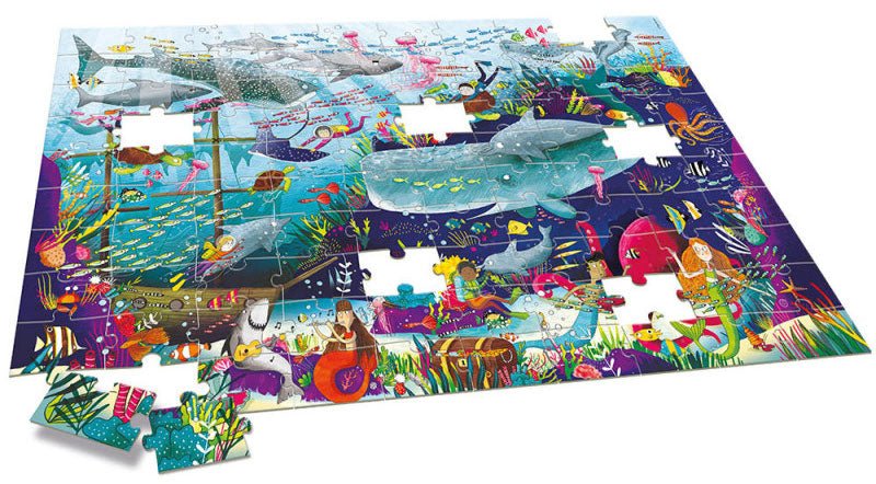 Mon puzzle du monde sous-marin - 100 pièces - UNICEF Jeux & loisirs créatifs La family shop