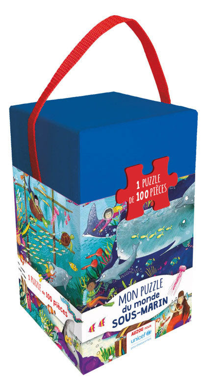 Mon puzzle du monde sous-marin - 100 pièces - UNICEF Jeux & loisirs créatifs La family shop