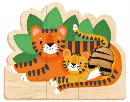 Mes puzzles évolutifs à toucher - Puzzle Bébés animaux - Dès 18 mois Jeux & loisirs créatifs La family shop