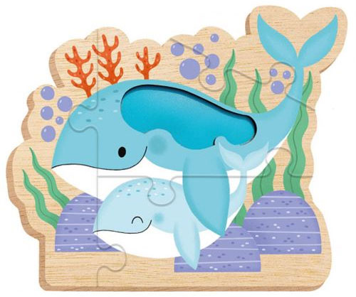 Mes puzzles évolutifs à toucher - Puzzle Bébés animaux - Dès 18 mois Jeux & loisirs créatifs La family shop