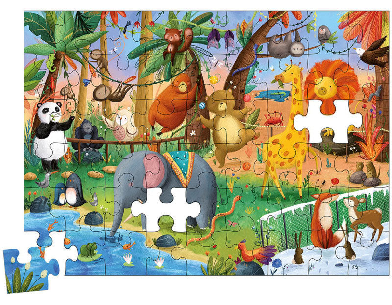 Mon puzzle du zoo magique - 54 pièces - Dès 5 ans Jeux & loisirs créatifs La family shop