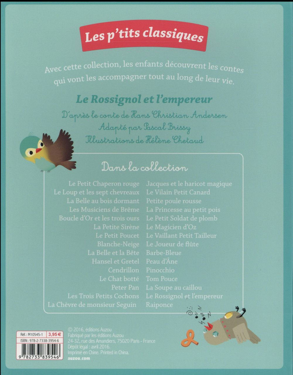 Le rossignol et l'empereur - Conte pour enfant dès 5 ans Livres La family shop