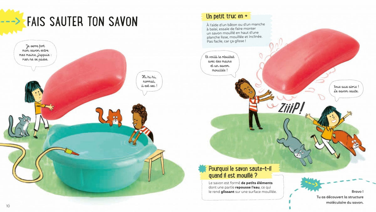 La Science est dans le savon - Expériences scientifiques enfant dès 4 ans Livres La family shop