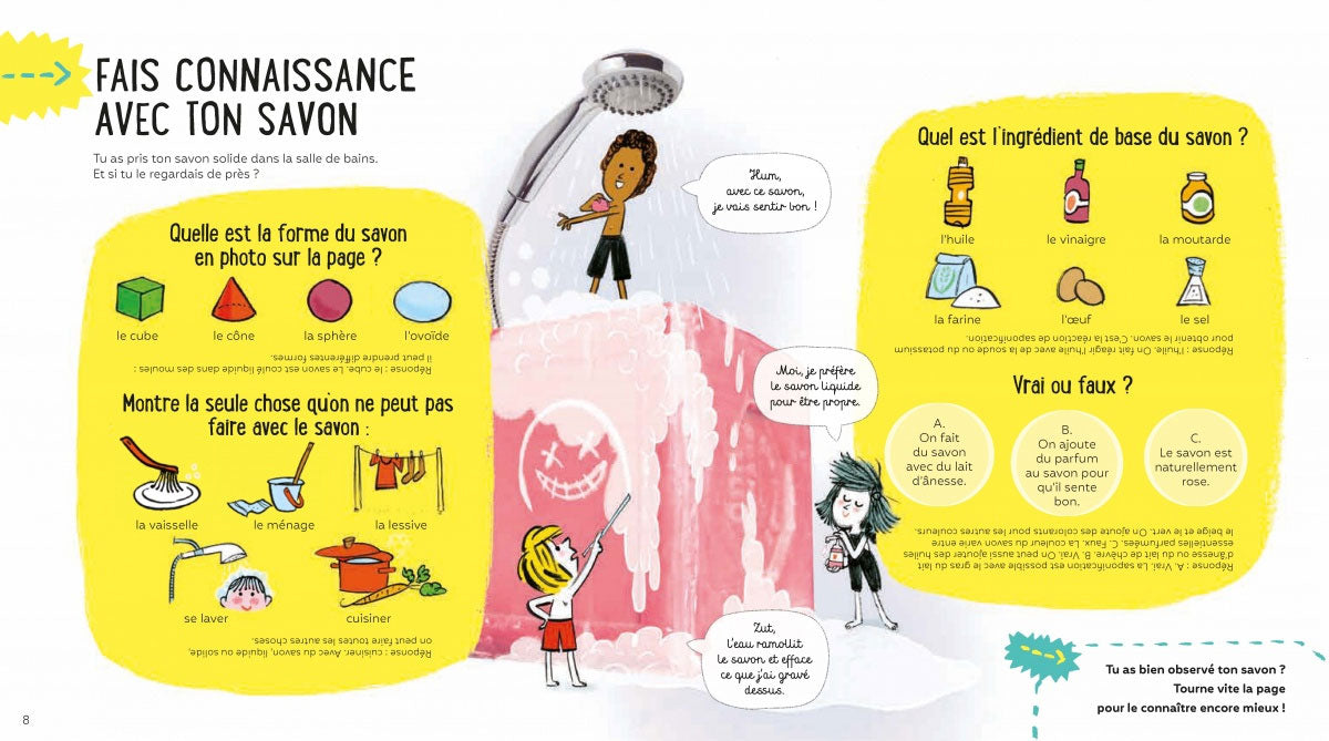 La Science est dans le savon - Expériences scientifiques enfant dès 4 ans Livres La family shop