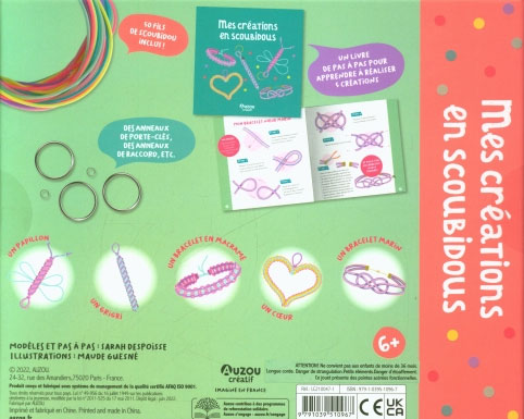 Mes créations en scoubidous - Dès 6 ans Jeux & loisirs créatifs La family shop