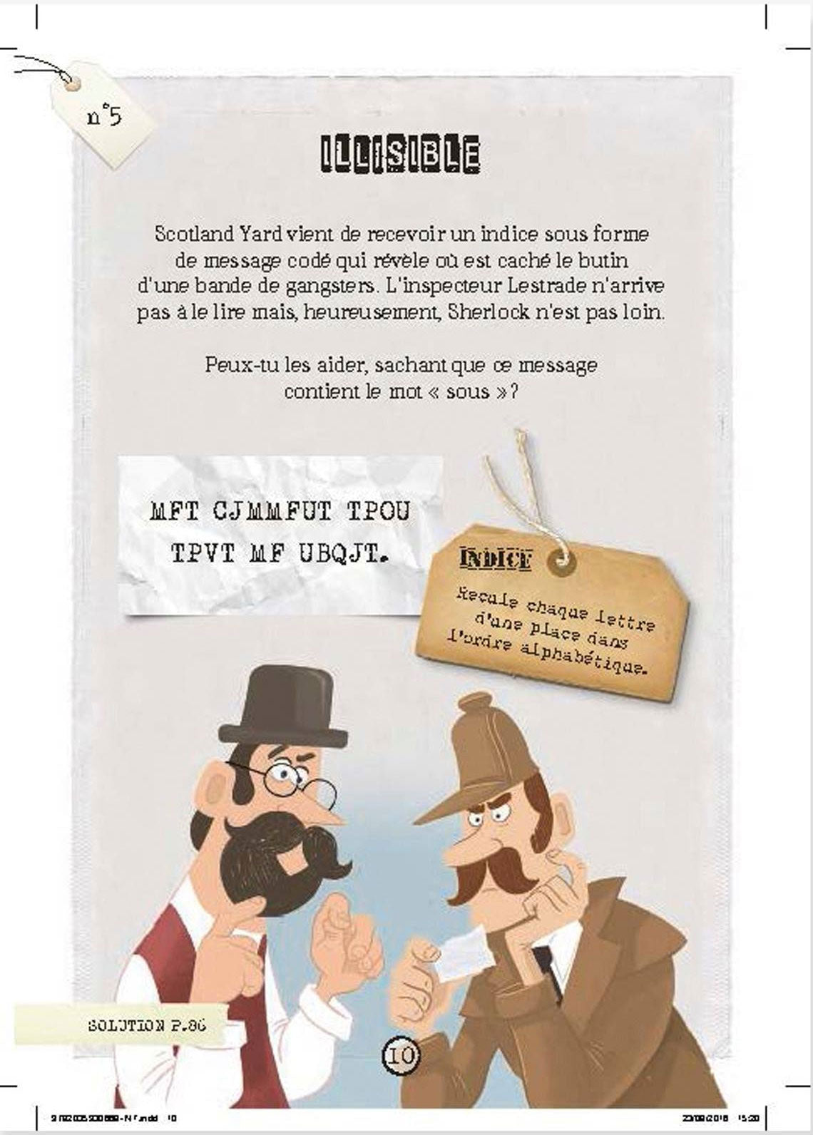 Cahier de jeux : Sherlock Holmes, Les incroyables énigmes : 80 enquêtes à élucider Cahiers de jeux Larousse - OLF