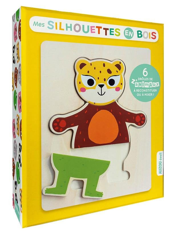 Mes silhouettes en bois - drôles de z'animaux à reconstituer Jeux & loisirs créatifs La family shop