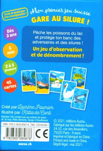 Mon premier jeu Suisse: gare au silure - Dès 3 ans Jeux & loisirs créatifs La family shop