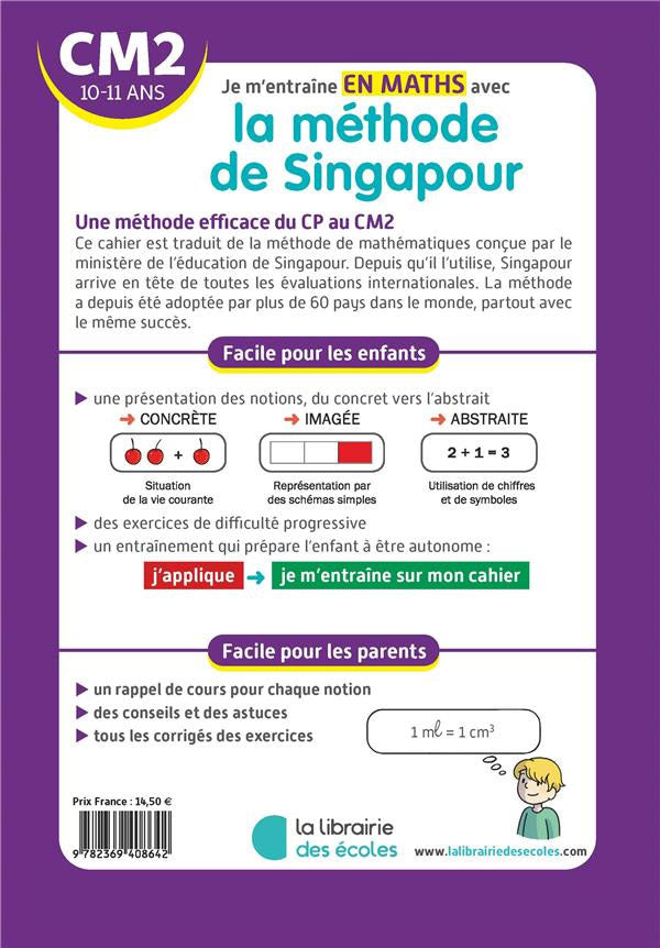 Maths. Exercices avec méthode de Singapour - 10 ans - 7ème harmos Montessori & Steiner servidis