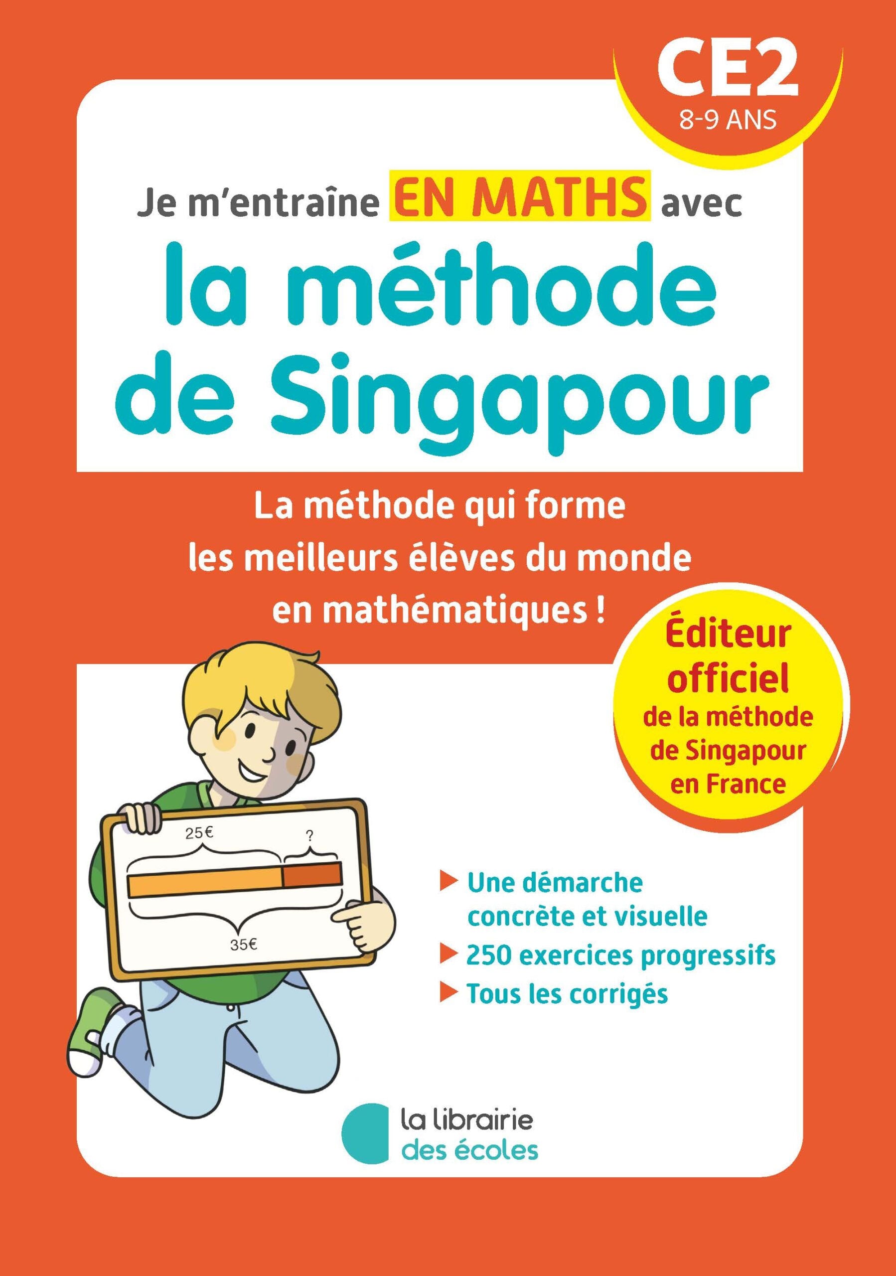 Maths. Exercices avec méthode de Singapour - 8-9 ans / 5ème harmos Montessori & Steiner servidis