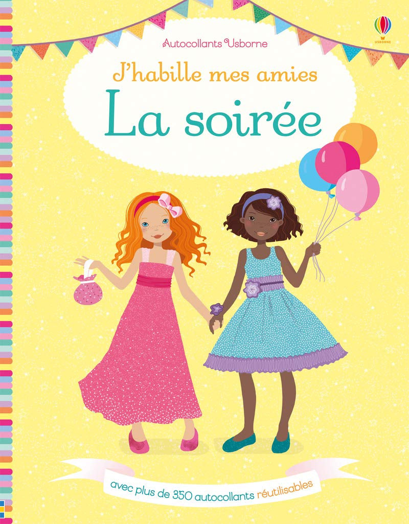 La soirée - autocollants - album Cahiers de jeux La family shop
