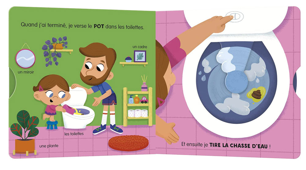 Je vais sur le pot - album Livres OLF