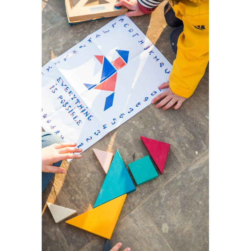 Tangram en bois - Jeu et casse-tête de réflexion Jeux & loisirs créatifs Happy clown