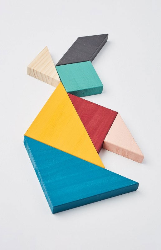 Tangram en bois - Jeu et casse-tête de réflexion Jeux & loisirs créatifs Happy clown