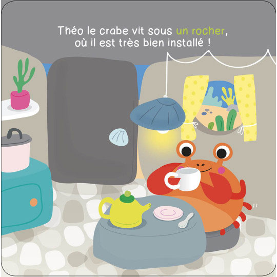 Livre de bain: Théo et le monstre de l'eau - livre-bain avec un jouet Jeux & loisirs créatifs La family shop