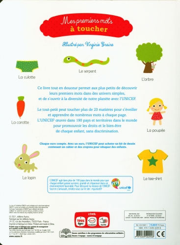 Mes premiers mots à toucher - Eveil Livres La family shop