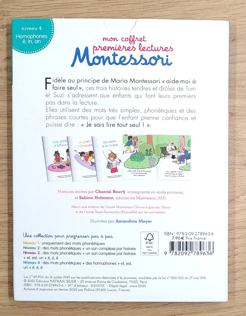 Mon coffret premières lectures Montessori N4: une drôle d'affaire Montessori & Steiner La family shop   