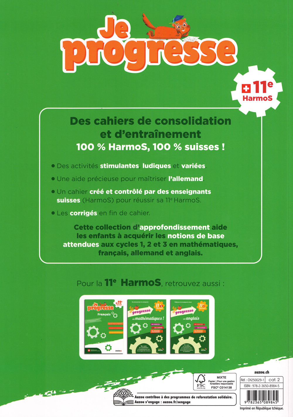 11ème Harmos - Je progresse en allemand.