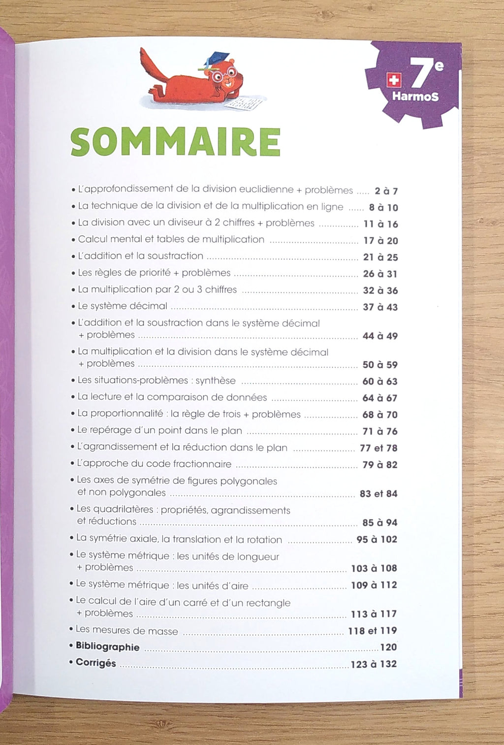 Exercice Math 7 Cahier d'exercices de maths, 7ème harmos, 7P Harmos. Je progresse en ...