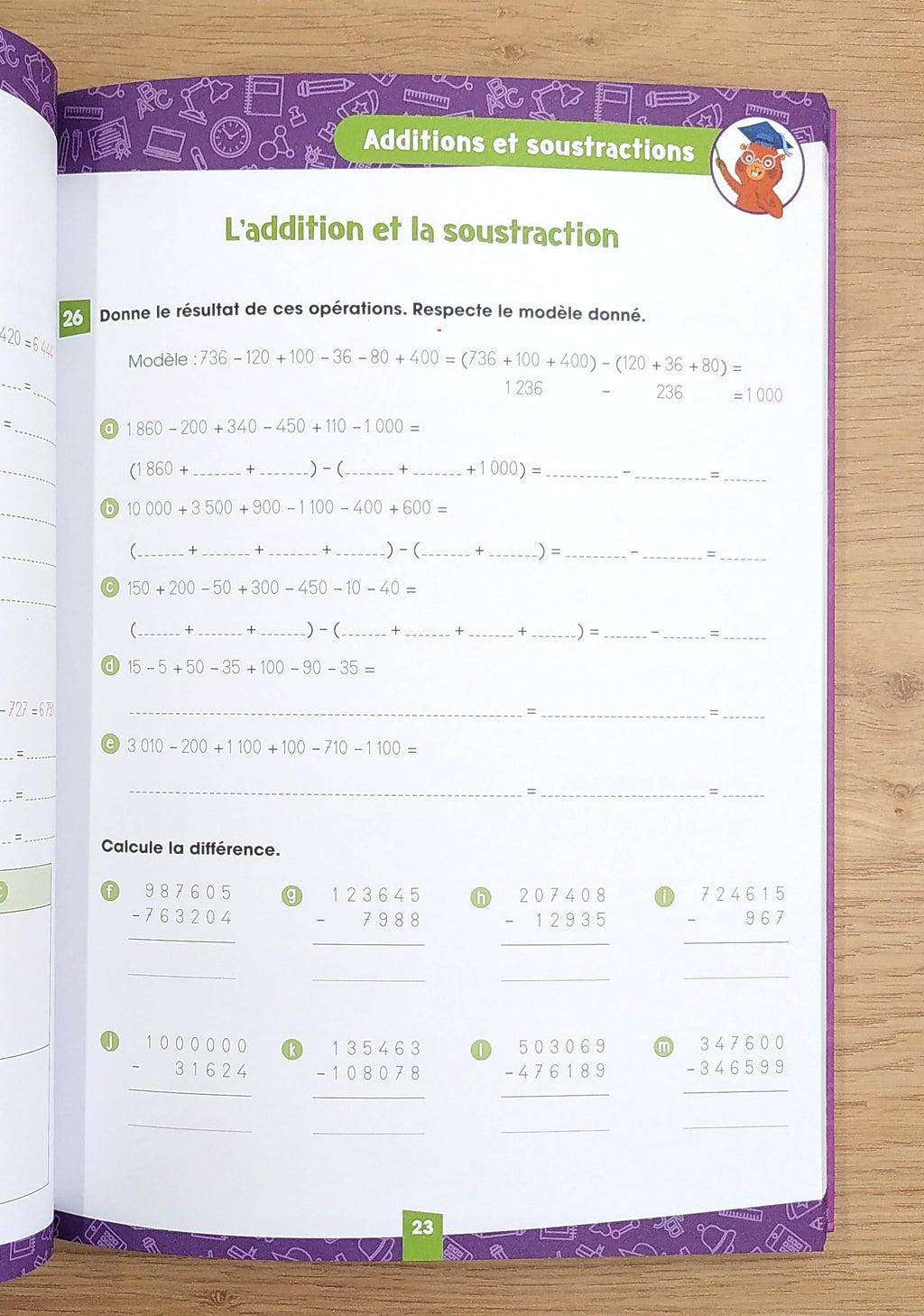 Exercice Math 7 Cahier d'exercices de maths, 7ème harmos, 7P Harmos. Je progresse en ...