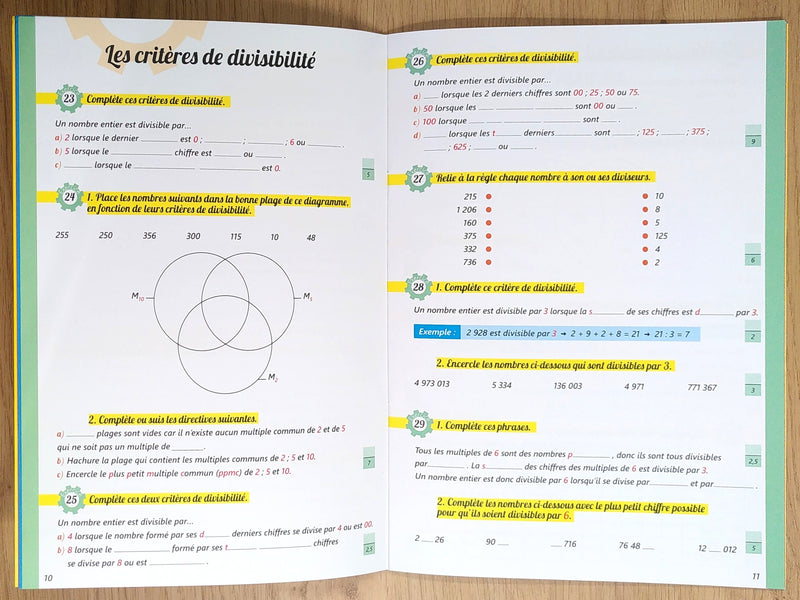 8ème HarmoS - Cahier de préparation aux épreuves communes de maths (ECR) Appuis scolaires La family shop   