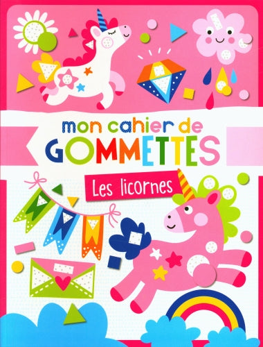Mon cahier de gommettes - Les licornes Cahiers de jeux OLF