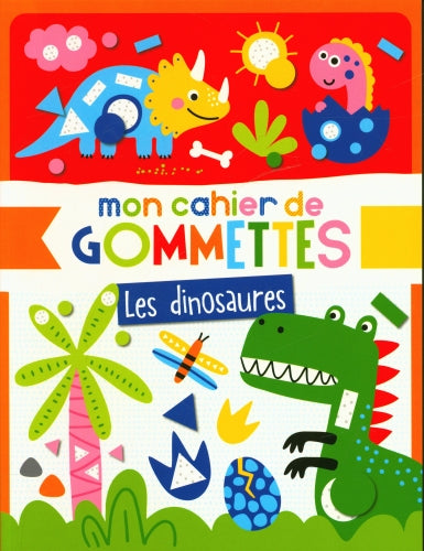 Mon cahier de gommettes - Les dinosaures Cahiers de jeux OLF