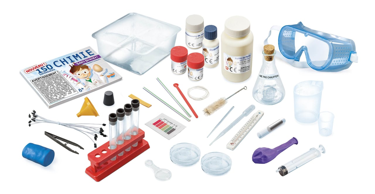 150 Expériences scientifiques sans produits chimiques. Chemielabor -150 Experimente Jeux & loisirs créatifs swissgame