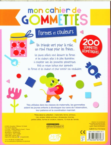 Mon cahier de gommettes - Formes et couleurs Cahiers de jeux OLF