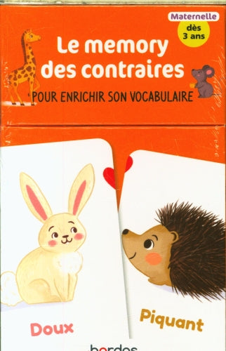Le memory des contraires - pour enrichir son vocabulaire Jeux OLF
