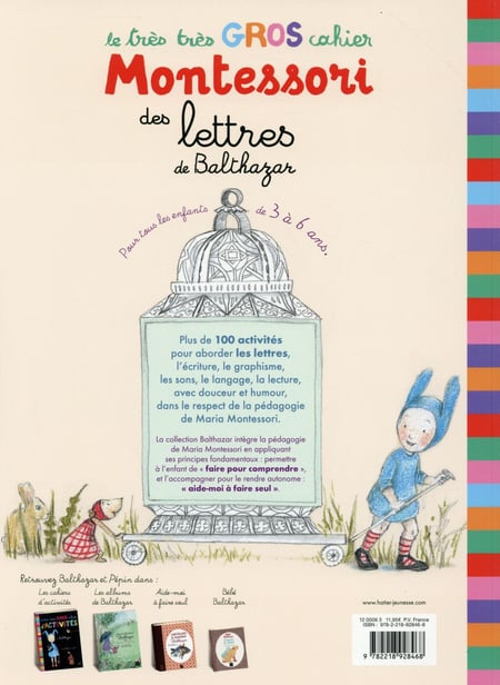 Cahier de jeux: Le très très gros cahier des lettres de Balthazar et de Pépin aussi! Montessori - 3 à 6 ans Montessori & Steiner OLF