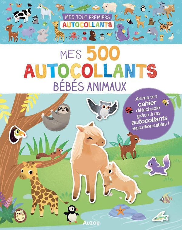 500 autocollants : Bébé animaux Jeux & loisirs créatifs OLF