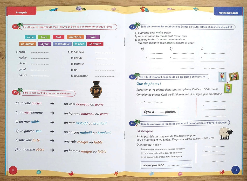 4ème HarmoS - Cahier de vacances Je progresse. Français et mathématiques