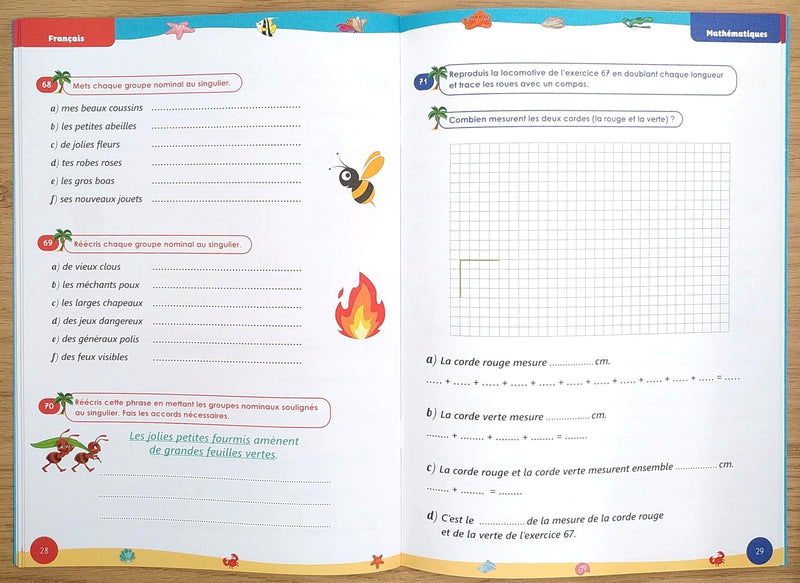 4ème HarmoS - Cahier de vacances Je progresse. Français et mathématiques