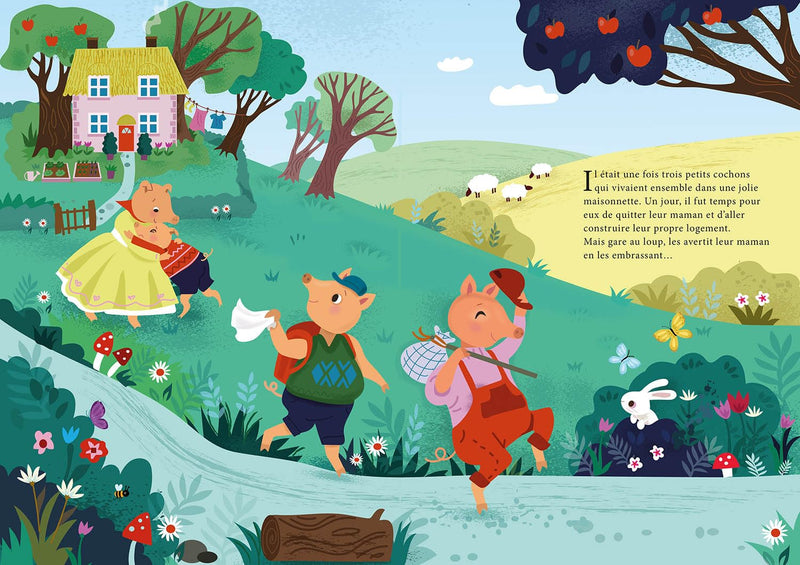 Les trois petits cochons - livre projecteur Livres OLF   