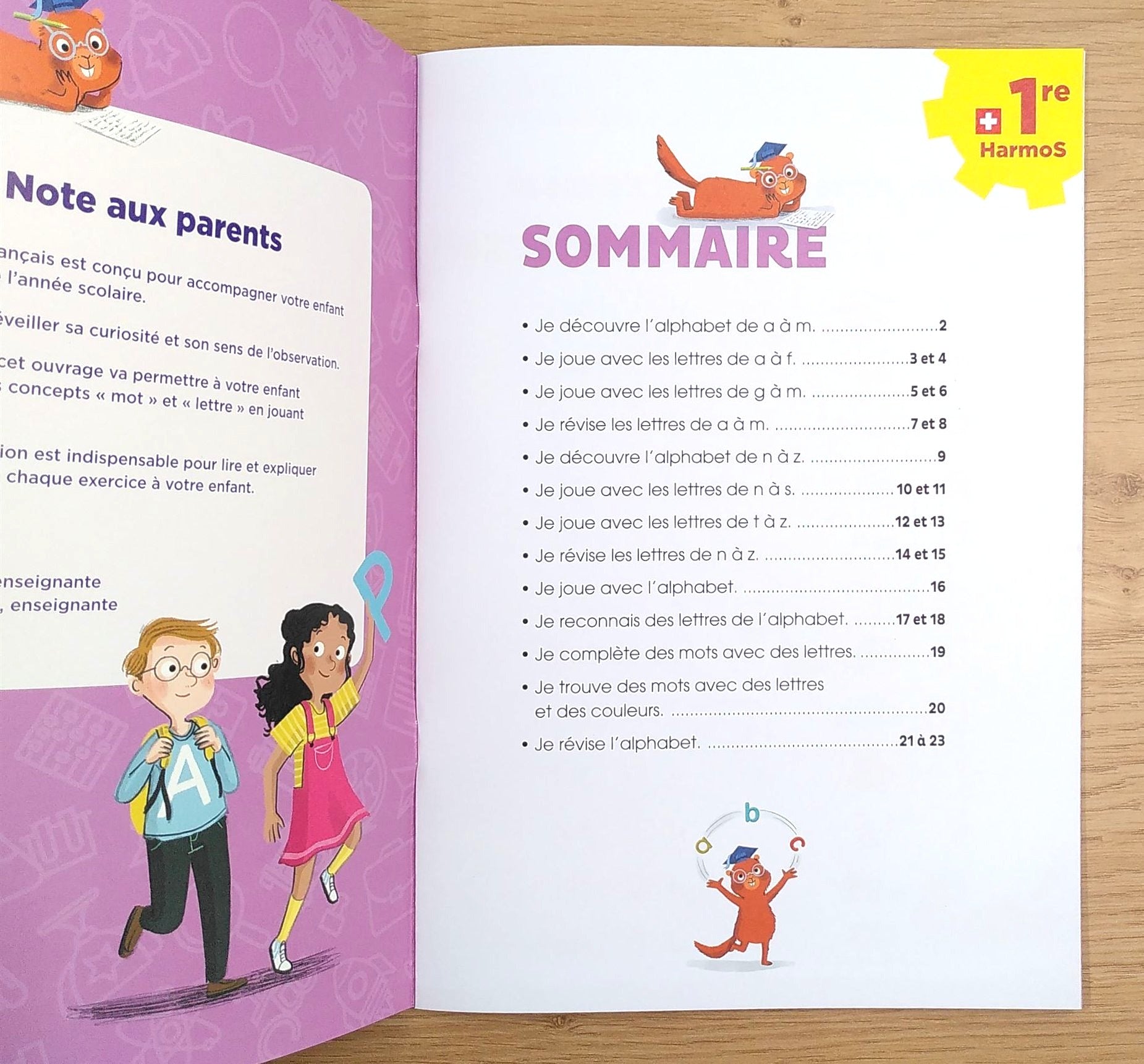 1ère Harmos - La découverte de l'alphabet! Appuis scolaires La family shop   