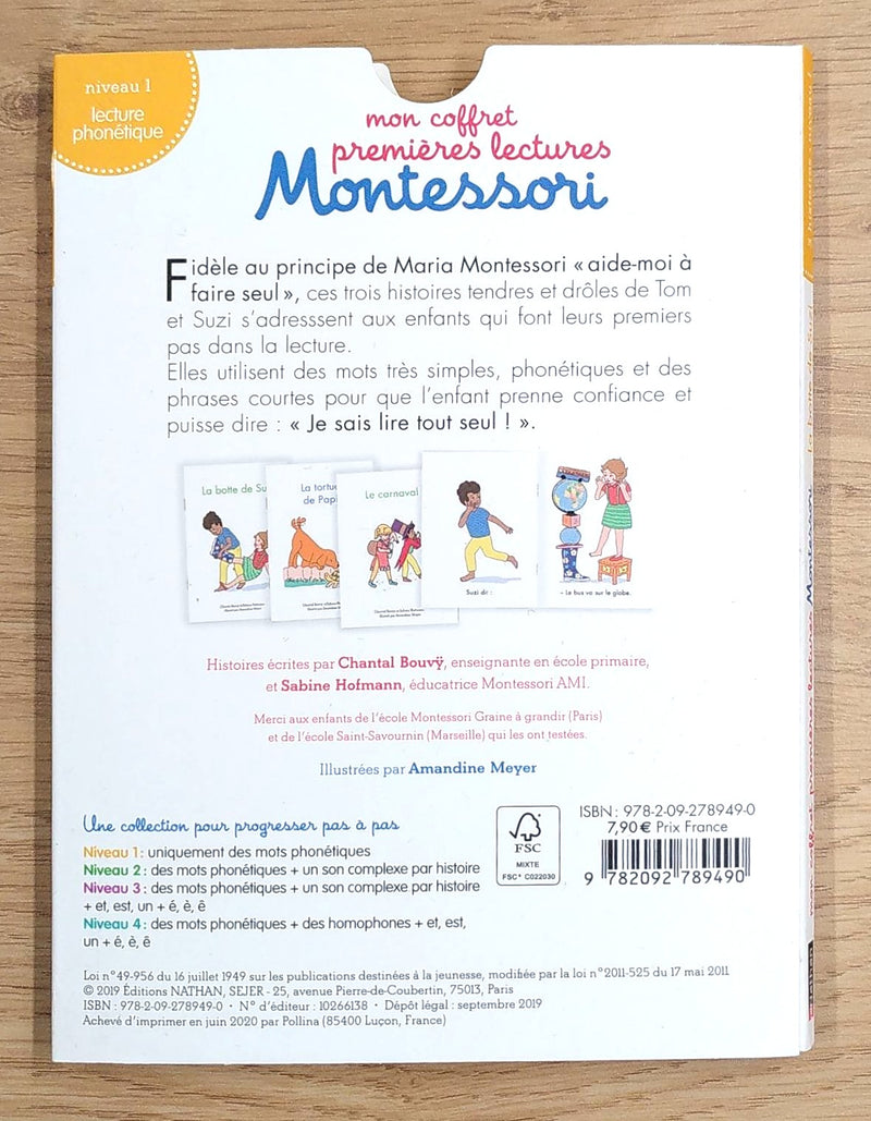 Mon coffret premières lectures Montessori N1: la botte de Suzi Montessori & Steiner La family shop   