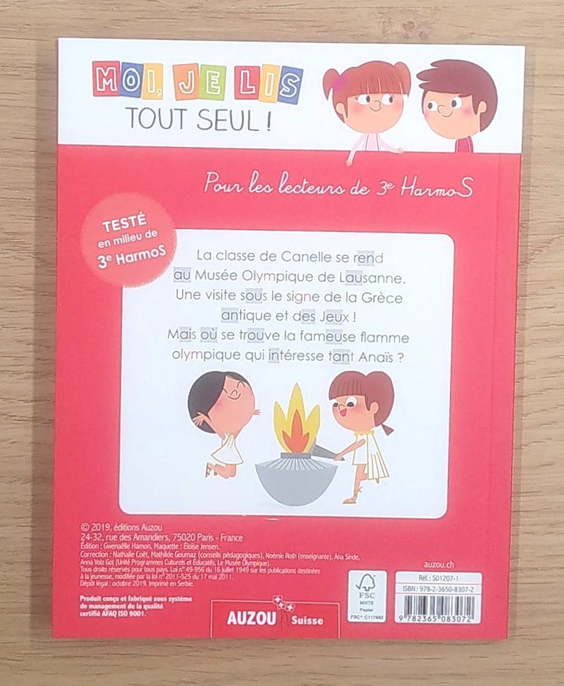 Moi je lis tout seul en milieu de 3P HarmoS: la visite au musée Olympique Livres La family shop   