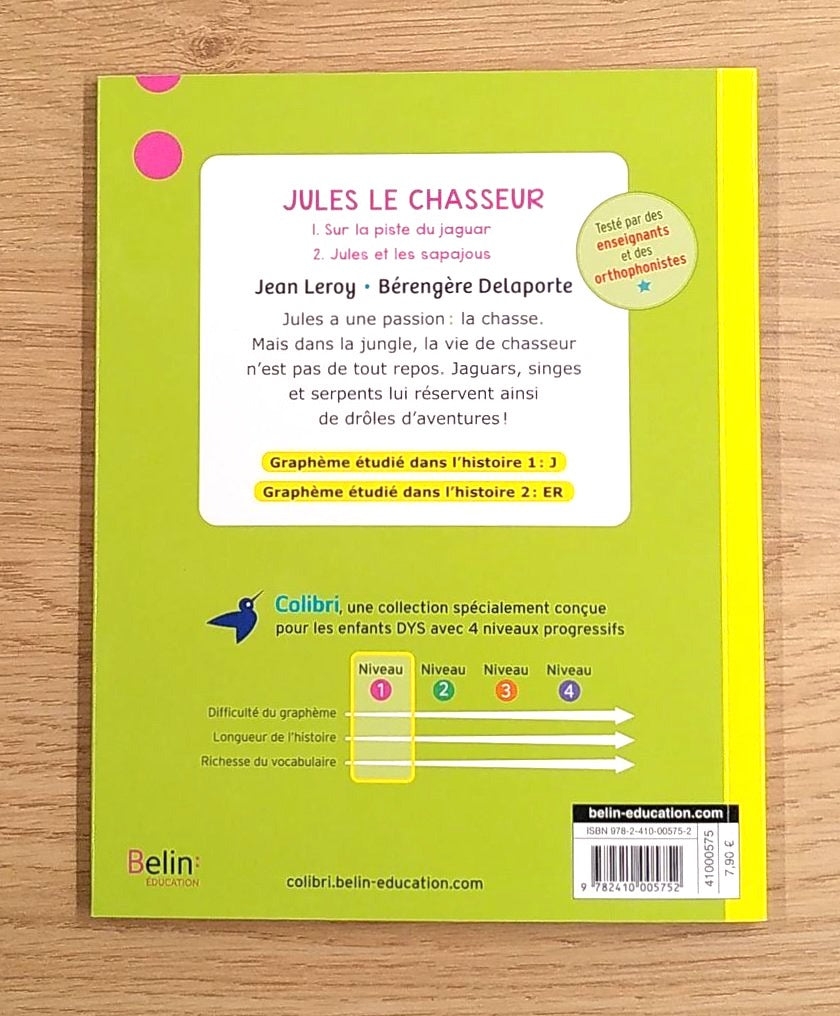 Jules Le Chasseur. Dyslexie N 1 - 2-3P Dyslexie et concentration La family shop   